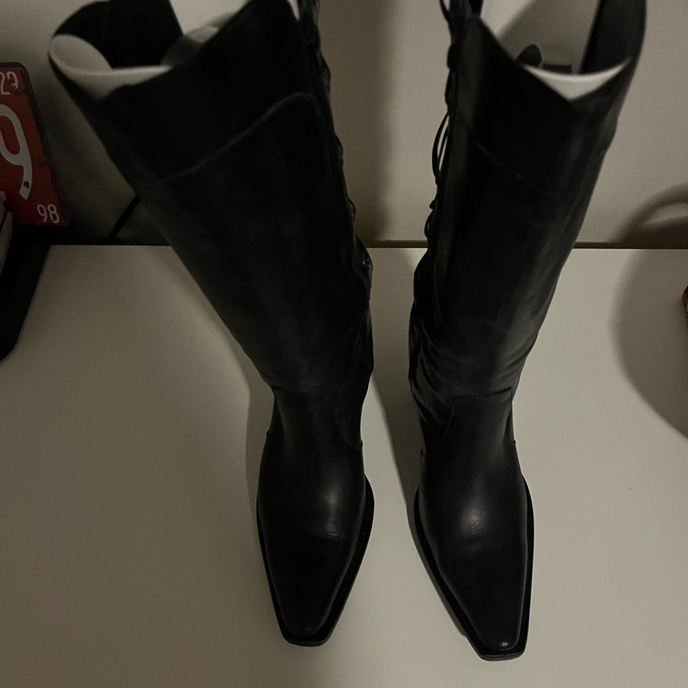 Women's Black Knee-High Boots